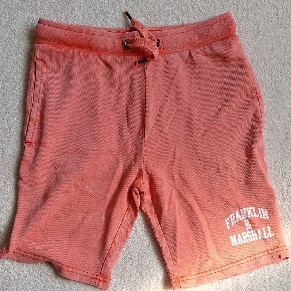 Franklin & Marshall Vibrant Coral Athletic Shorts
